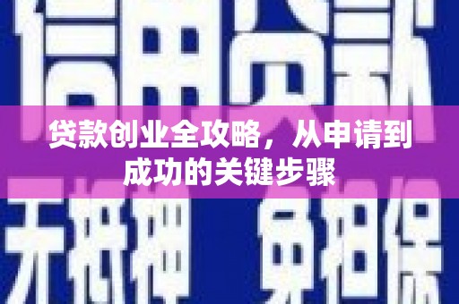 城西贷款创业全攻略，从申请到成功的关键步骤