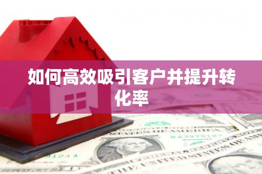 城西如何高效吸引客户并提升转化率