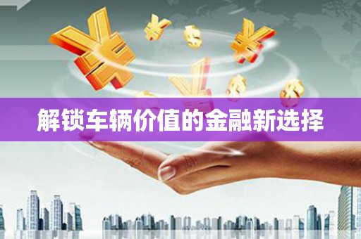 城西解锁车辆价值的金融新选择