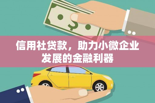 城西信用社贷款，助力小微企业发展的金融利器