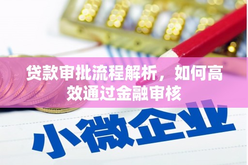 城西贷款审批流程解析，如何高效通过金融审核