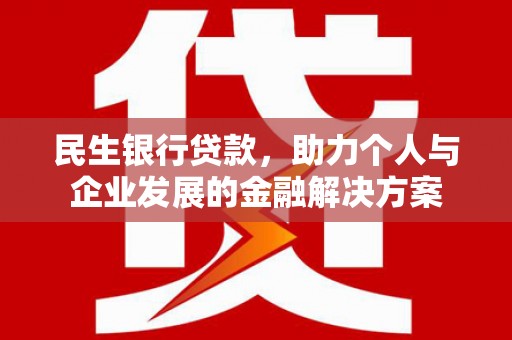 城西民生银行贷款，助力个人与企业发展的金融解决方案
