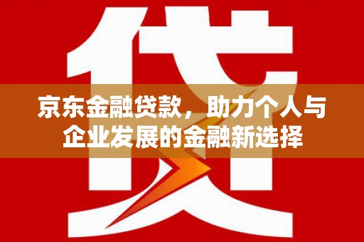 城西京东金融贷款，助力个人与企业发展的金融新选择