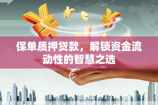 城西保单质押贷款，解锁资金流动性的智慧之选