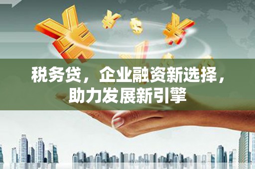 城西税务贷，企业融资新选择，助力发展新引擎
