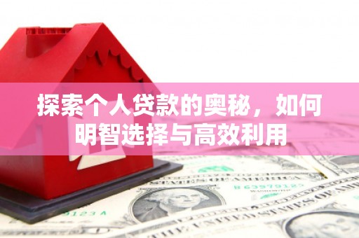 城西探索个人贷款的奥秘，如何明智选择与高效利用