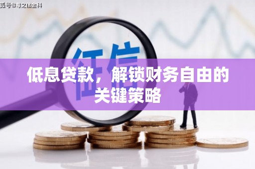 城西低息贷款，解锁财务自由的关键策略