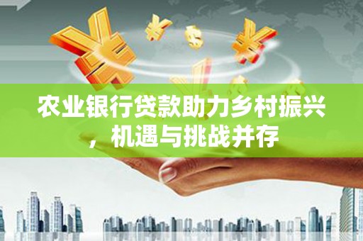 城西农业银行贷款助力乡村振兴，机遇与挑战并存