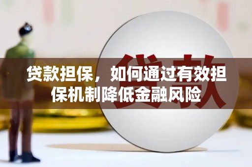 城西贷款担保，如何通过有效担保机制降低金融风险