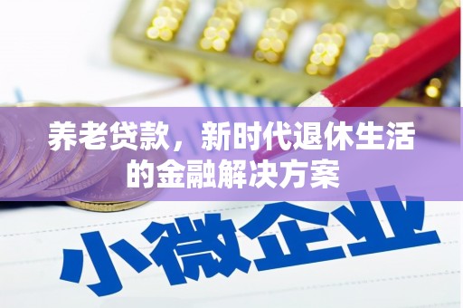 城西养老贷款，新时代退休生活的金融解决方案