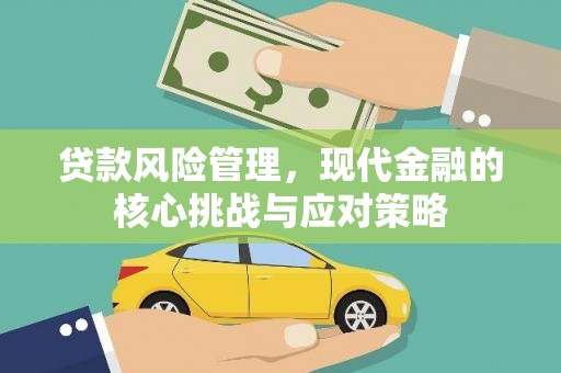 城西贷款风险管理，现代金融的核心挑战与应对策略