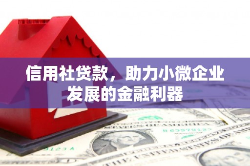城西信用社贷款，助力小微企业发展的金融利器