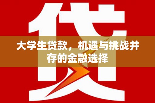 城西大学生贷款，机遇与挑战并存的金融选择