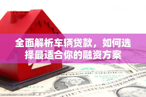 城西全面解析车辆贷款，如何选择最适合你的融资方案