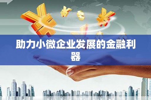 城西助力小微企业发展的金融利器